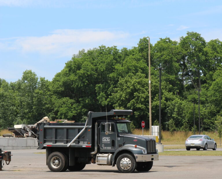 Asphalt Restoration Enterprises Truck in parking lot located in Farmingdale, New Jersey